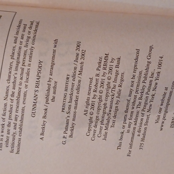 $4 Add-on Gunman's Rhapsody by Robert B. Parker - Paperback Book - Picture 7 of 7